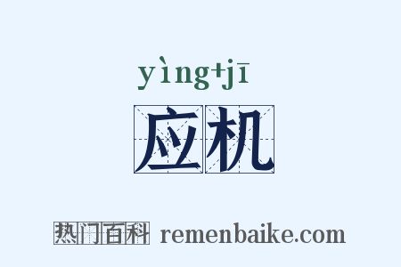 应机是什么意思的图片